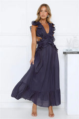 Evening Luxe Maxi Dress Navy