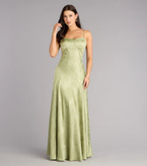 Annistyn Satin A-Line Formal Dress