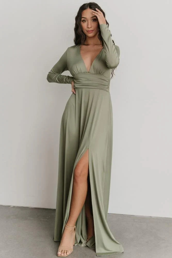 Arianna Maxi Dress | Dusty Sage