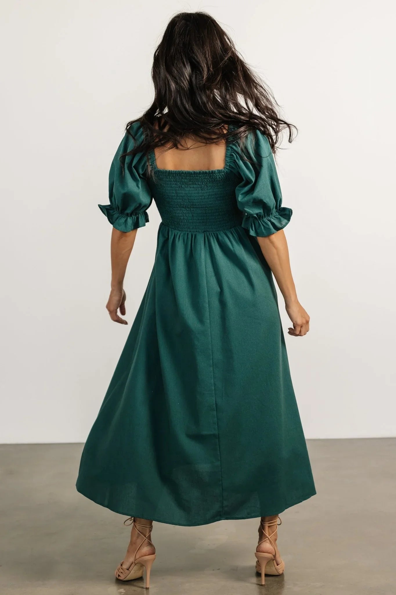 Britton Midi Dress | Evergreen