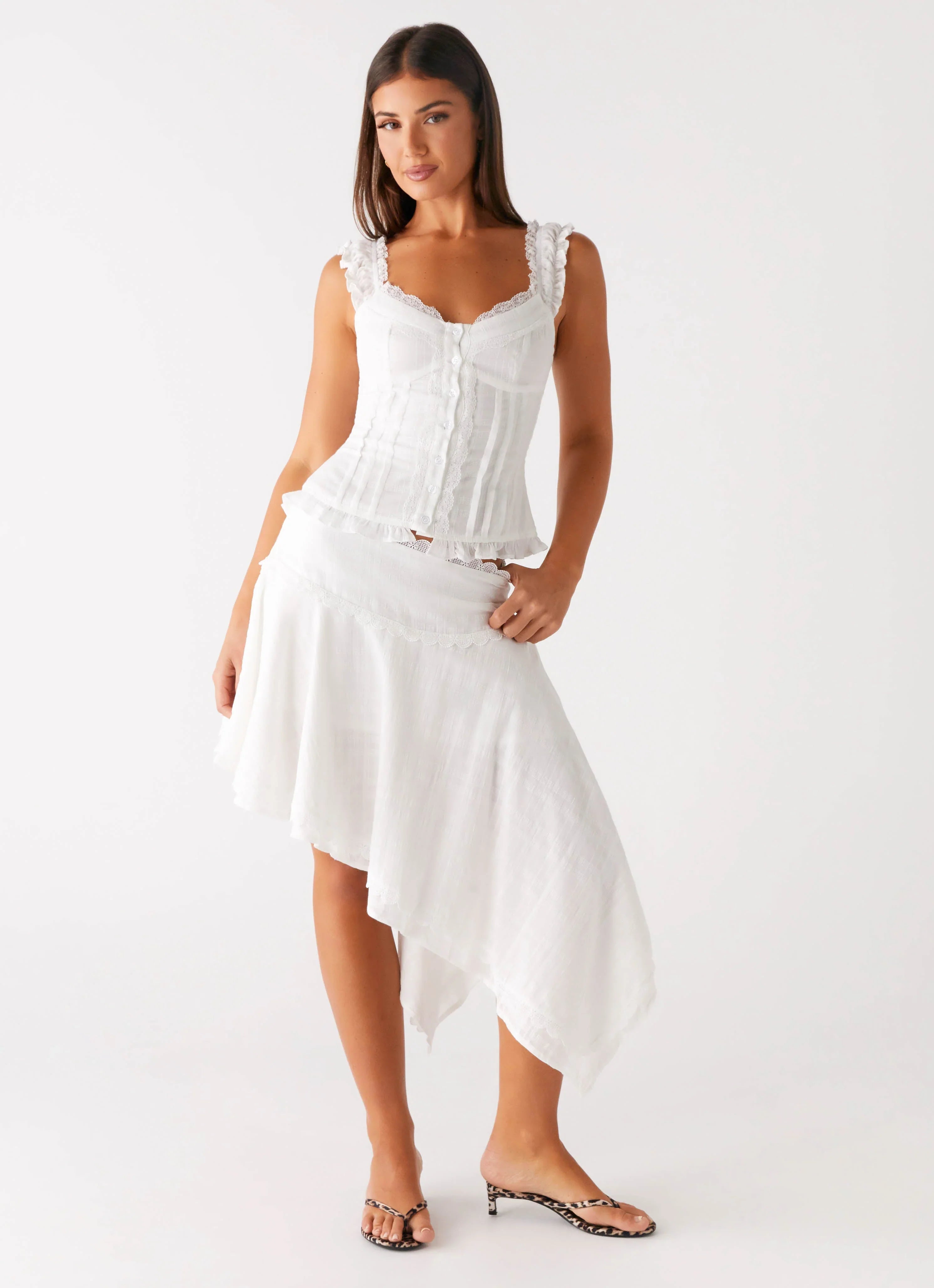 Clearwater Mist Top - White