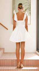 Annette Mini Dress  - White