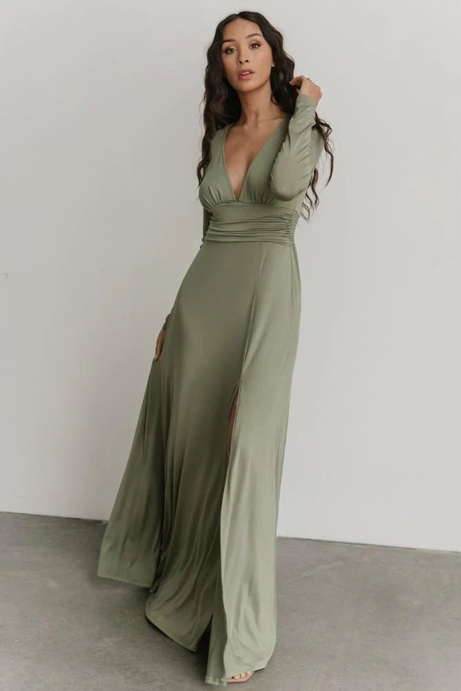 Arianna Maxi Dress | Dusty Sage