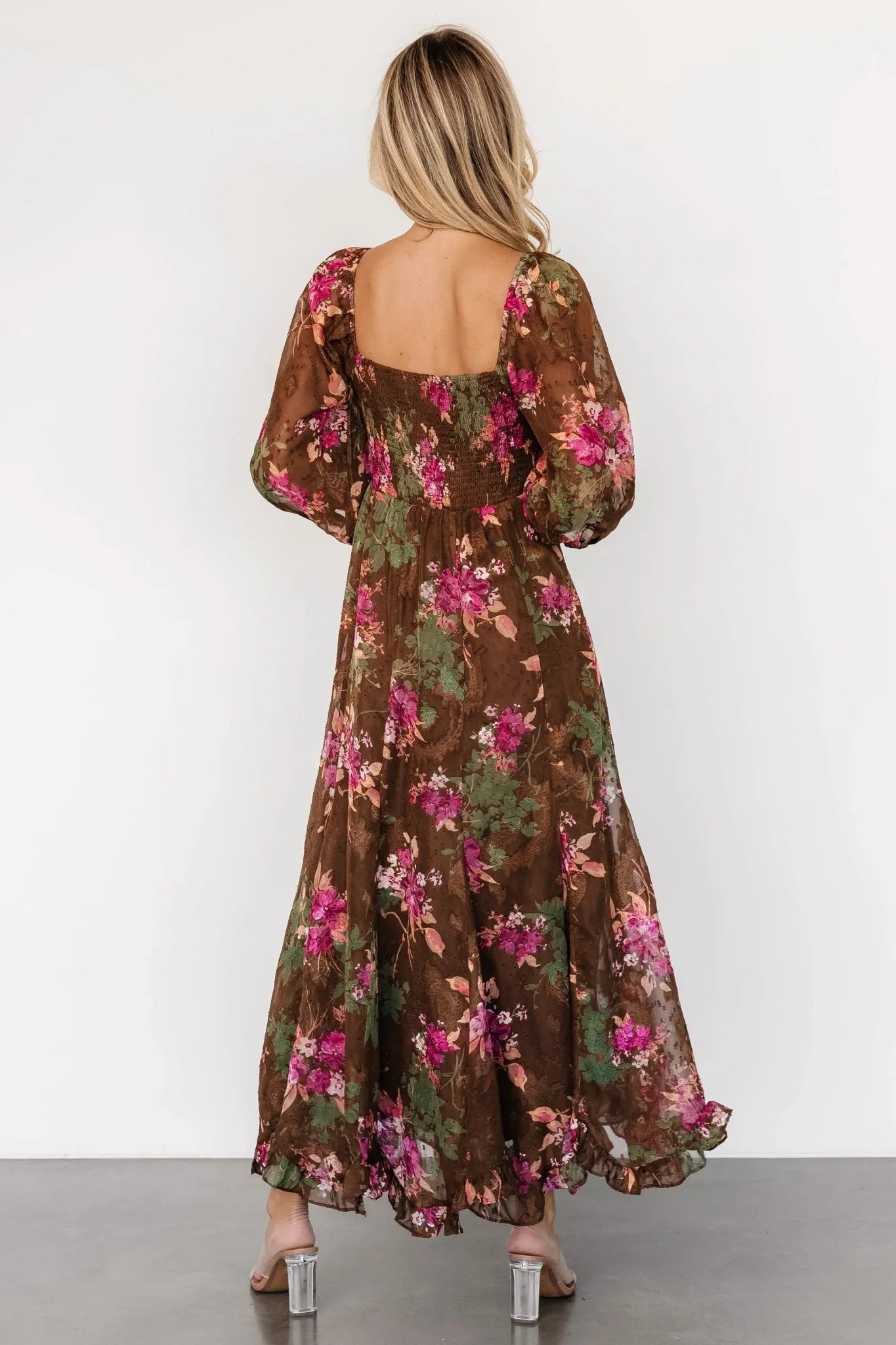 Estefania Maxi Dress | Brown Floral