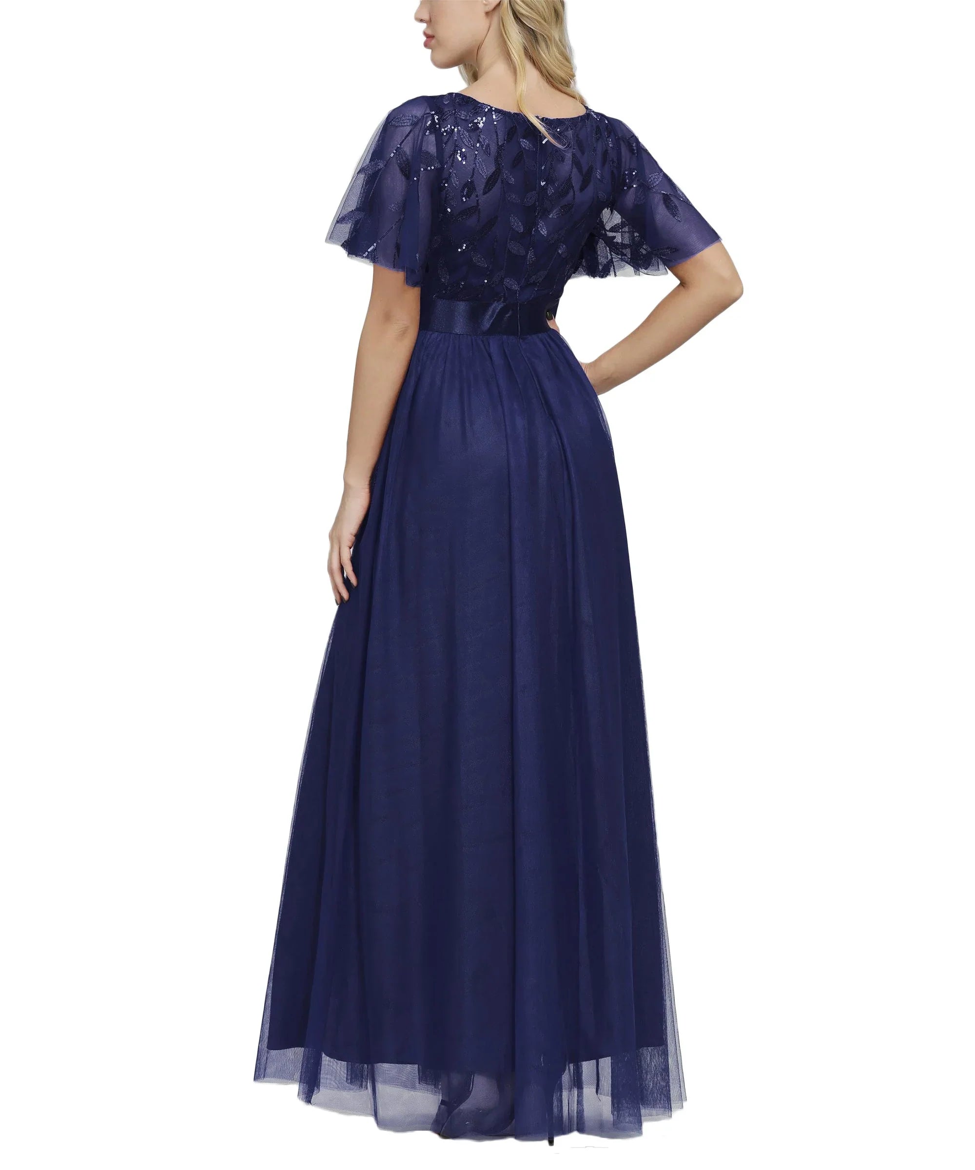 A-Line Empire Elegant Party Wear Prom Dress