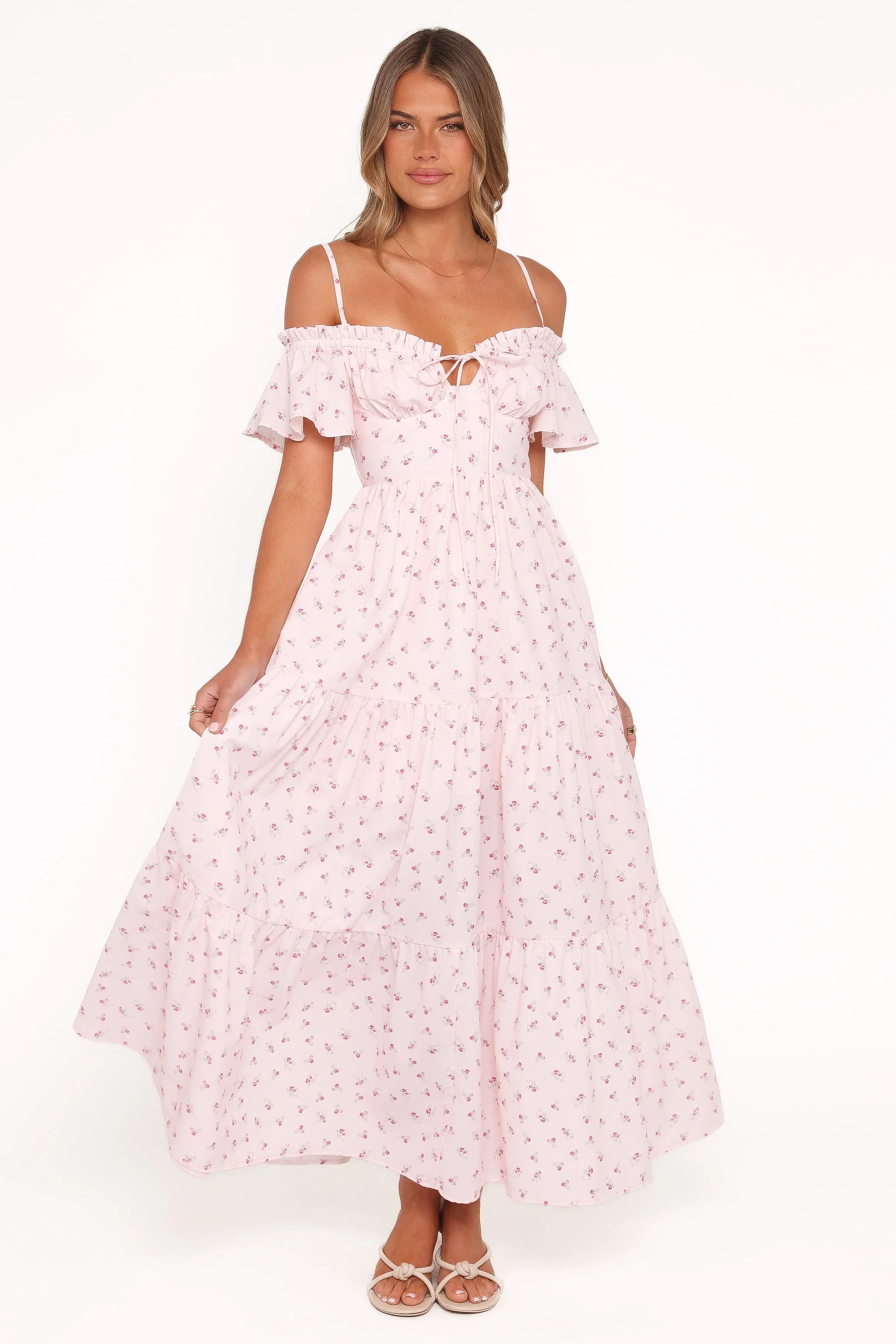 Lachay Maxi Dress - Pink Floral