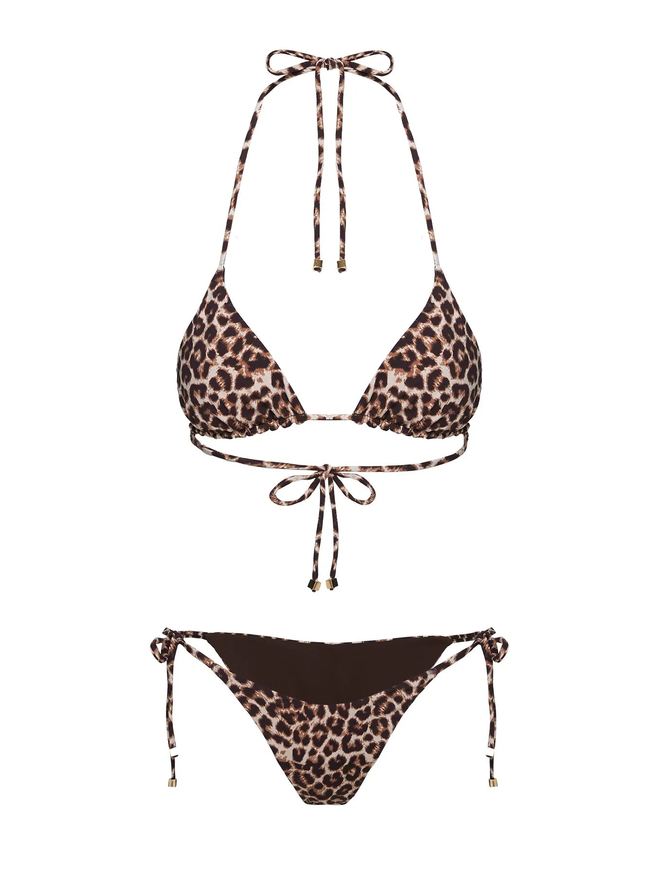 Nevaeh Triangle Bikini Top Leopard