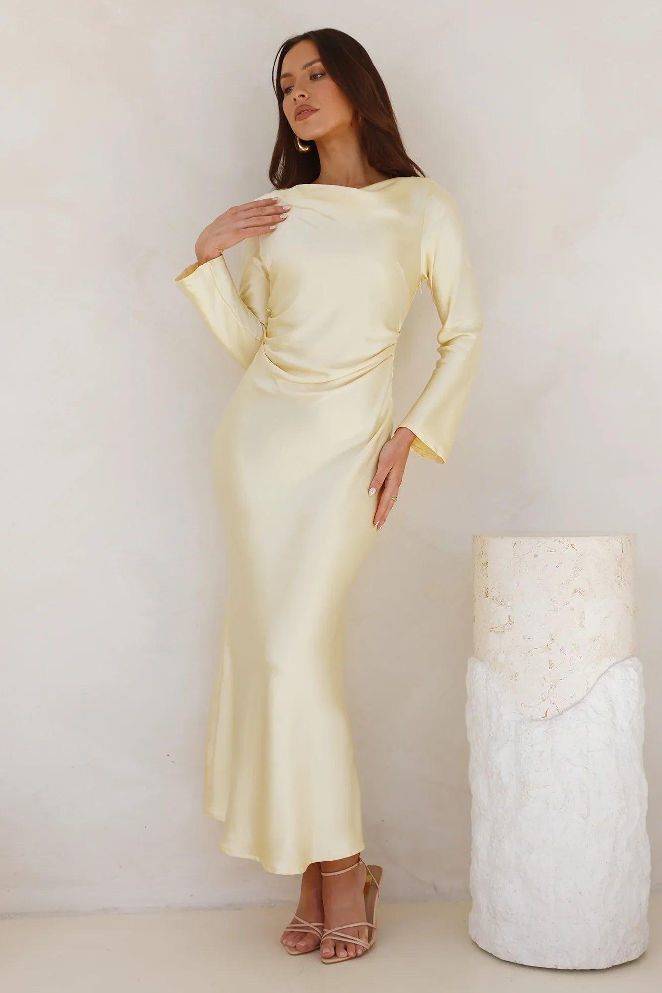 Classy Vibe Maxi Dress Yellow