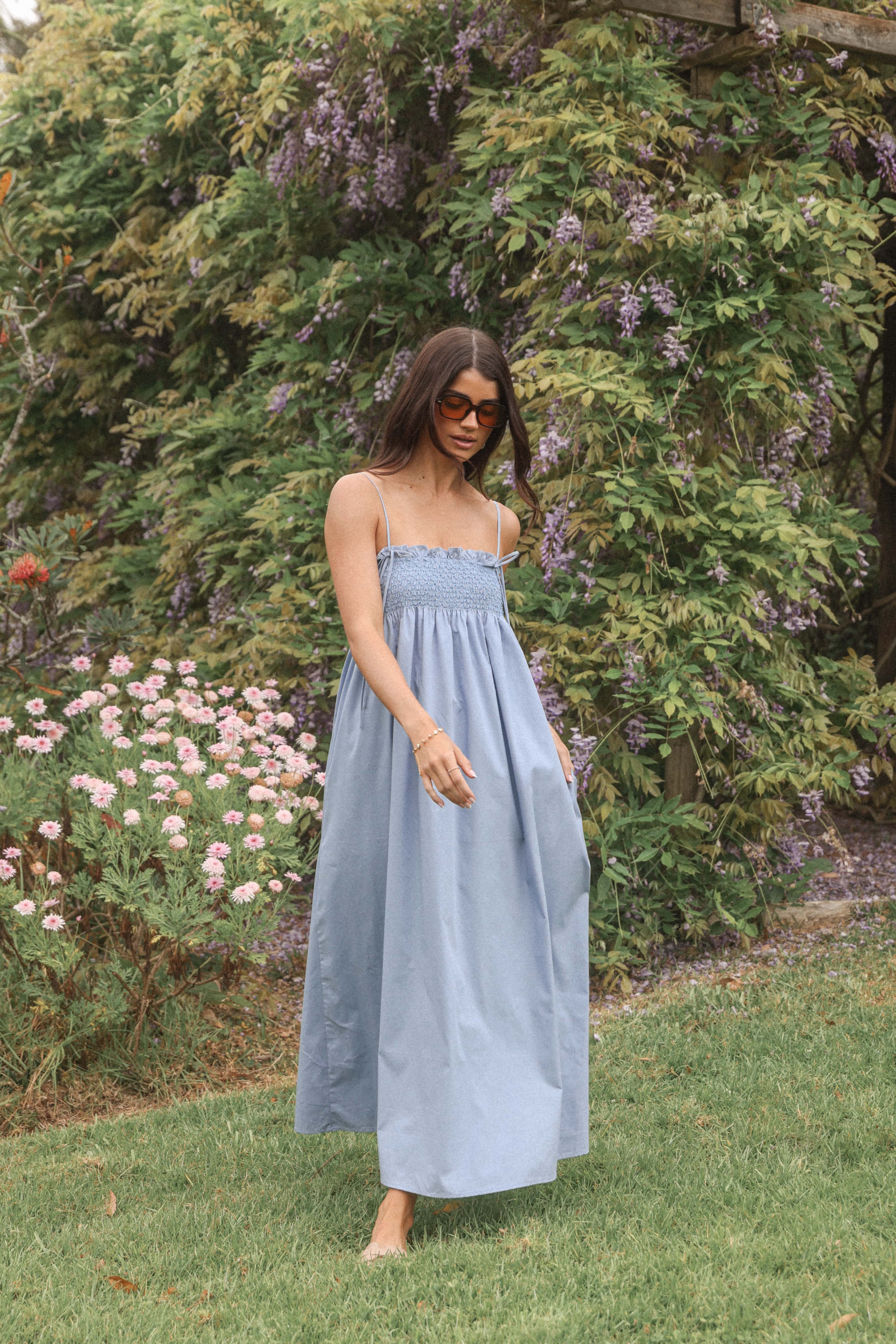 Josie Maxi Dress - Cornflower Blue