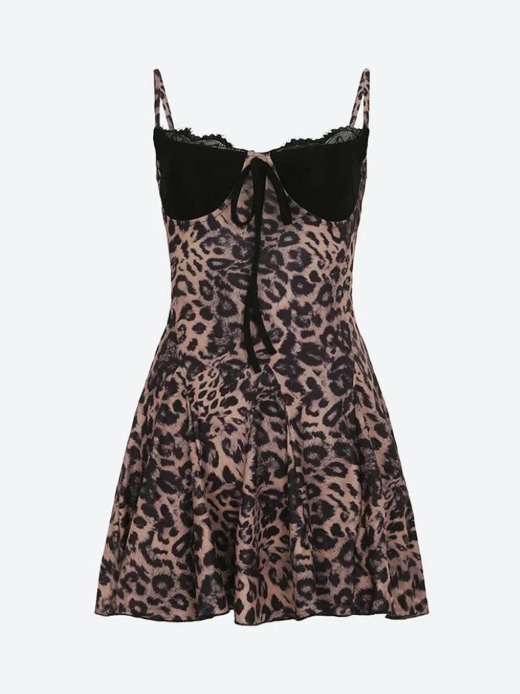 Baddie Leopard Mini Dress