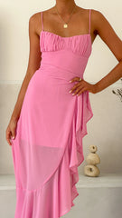 Caliste Midi Dress - Pink